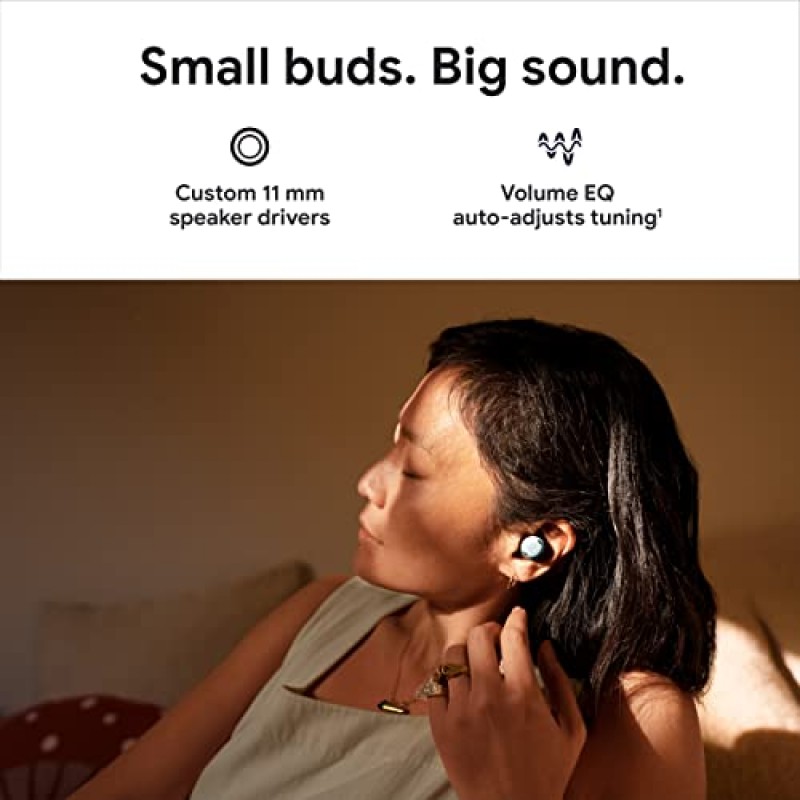 Google Pixel Buds Pro - 소음 제거 이어버드 - 충전 케이스 포함 최대 31시간의 배터리 수명 - 블루투스 헤드폰 - Android와 호환 가능 - 차콜