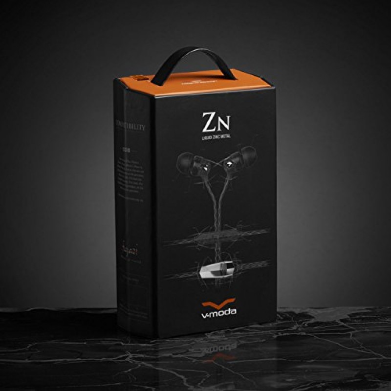 V-MODA Zn 인이어 최신 오디오파일 헤드폰(마이크 포함) - 3버튼