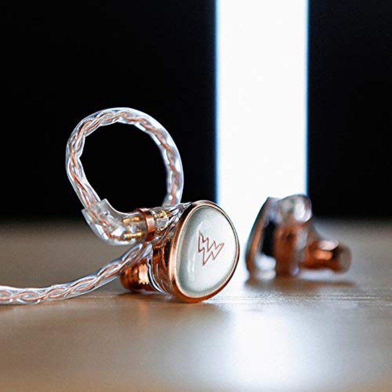 erjigo WHIZZER Kylin·HE01 인이어 모니터, 음악가 오디오파일을 위한 컴포지트 다이나믹 HiFi 경량 IEM 유선 이어폰/이어버드/헤드폰