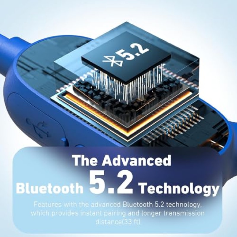 Mehomeli 2 팩 어린이용 헤드폰, Bluetooth 5.2 공기 전도 개방형 헤드폰, 85dB 볼륨 제한, 마이크가 포함된 스테레오 사운드, IPX5 방수, 10H 재생 시간-파란색 및 보라색