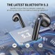 Bluetooth 이어버드, 환경 소음 제거 4 마이크 통화 소음 제거 이어버드 스테레오 사운드 깊은 베이스 Bluetooth 헤드폰 IPX6 방수 스포츠 및 업무용 진정한 무선 이어버드