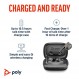 Poly Voyager Free 60 True Wireless 이어버드(Plantronics) – 선명한 통화를 위한 소음 제거 마이크 – 능동형 소음 제거(ANC) – 휴대용 충전 케이스 – iPhone, Android와 호환 가능 – Amazon 독점