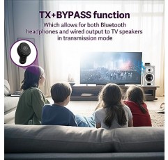 5.1 송신기 충전 도크를 갖춘 TV 청취용 Soundodo 무선 이어버드, 송신기 세트, 광학, 3.5mm AUX, RCA, 플러그 앤 플레이, 60피트 장거리를 갖춘 TV용 2023년 새 TWS Ture 무선 이어버드