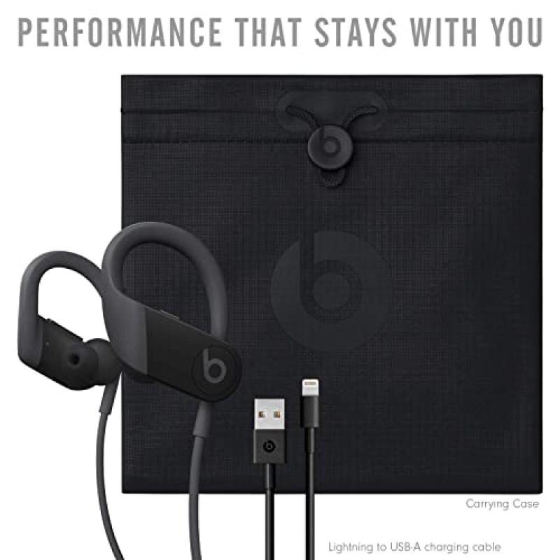 Powerbeats 고성능 무선 Bluetooth 헤드폰 - 블랙 - MWNV2LL/A(리뉴얼)