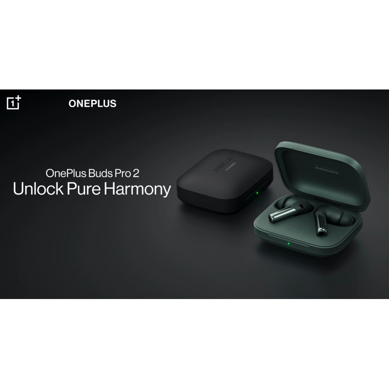 OnePlus Buds Pro 2 - Arbor Green - Dynaudio와 공동 제작한 오디오 애호가급 음질, 동급 최고의 ANC, 몰입형 공간 오디오, 충전 케이스 사용 시 최대 39시간 재생 시간, Bluetooth 5.3