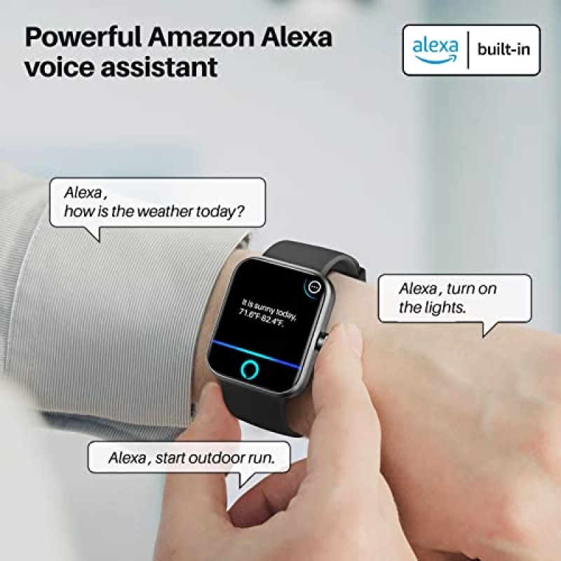 TOZO T12 2022 무선 이어 버드 Bluetooth 5.3 헤드폰 블랙 & TOZO S2 44mm 2023 스마트 시계 Alexa 내장 피트니스 트래커 블랙