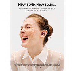 SAMSUNG Galaxy Buds Live 진정한 무선 Bluetooth 이어버드(능동형 소음 제거 기능, 충전 케이스, AKG 튜닝 12mm 스피커, 긴 배터리 수명, 미국 버전, 미스틱 레드 포함)