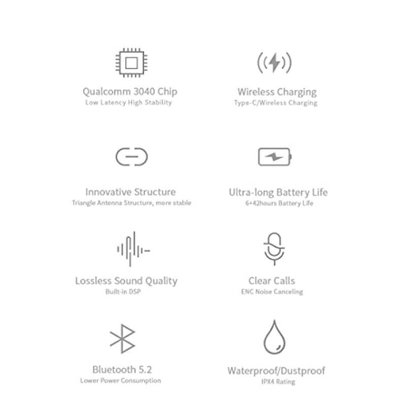 Fanmusic TANCHJIM Echo TWS 이어폰 QCC3040 Bluetooth 5.2 IPX4 방수 헤드폰 진정한 무선 이어 버드