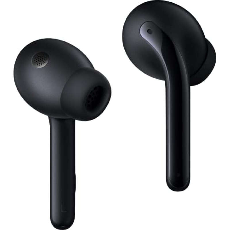 Xiaomi Buds 3, 최대 40dB ANC, 3개 ANC 모드, 이중 투명도 모드, 이중 자기 동적 드라이버, Hi-Fi 음질, 32시간 배터리 수명, IP55 방진 및 방수, 무선 충전, 블랙