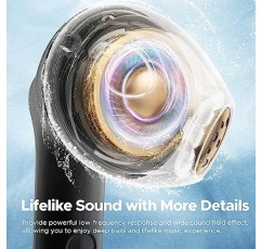 SoundPEATS 고해상도 무선 이어버드, Air4 Lite Bluetooth V5.3 이어폰(LDAC 포함), 13mm 다이내믹 드라이버 및 선명한 스테레오 사운드를 위한 6개의 마이크, 게임 모드, 듀얼 장치 연결, 총 30시간, 앱 제어