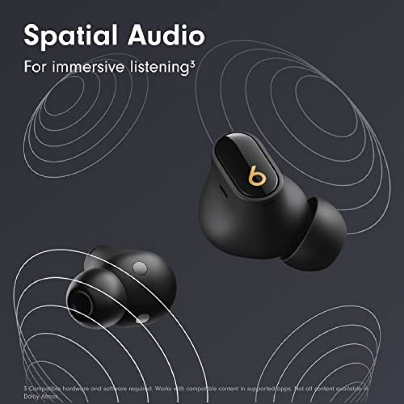Beats Studio Buds + True Wireless Noise Cancelling 이어버드 - 블랙/골드(리뉴얼)