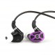 Linsoul Raptgo Bridge 2BA+2DD+PZT Tribrid 인이어 모니터, 튜닝 스위치가 있는 HiFi IEM, 교체 가능한 금속 필터, 음악가 오디오파일 DJ 스튜디오용 4방향 크로스오버(보라색, 브리지)