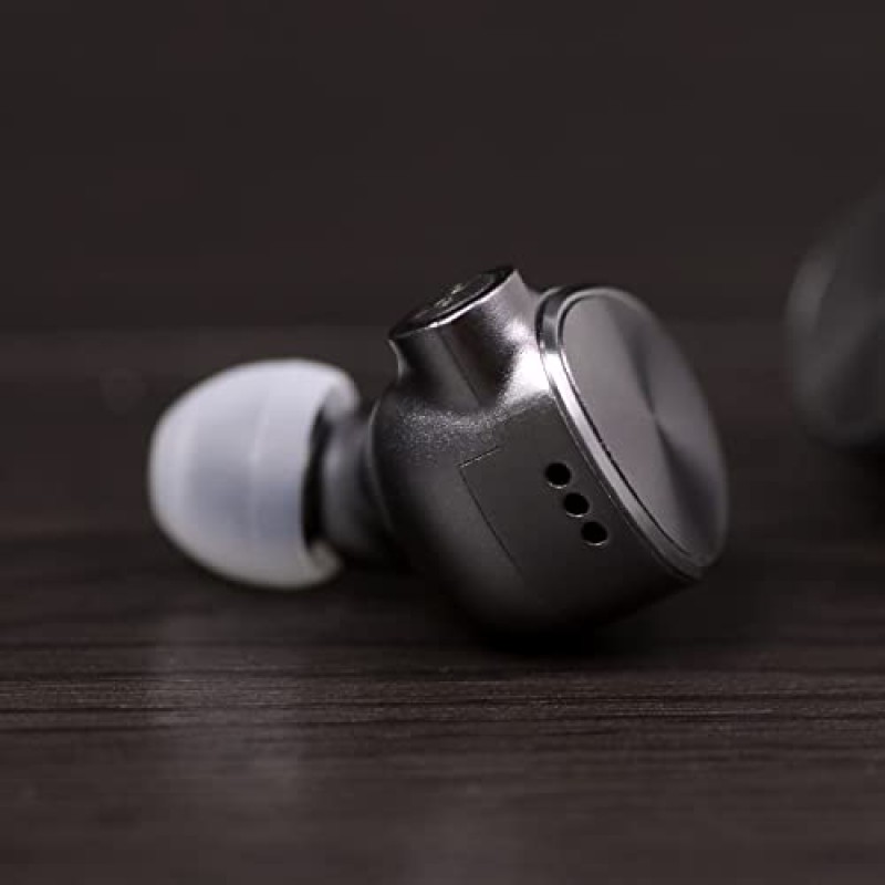 Linsoul 7Hz Legato 2DD HiFi 이어폰 모니터, N52 자석이 포함된 듀얼 다이나믹 드라이버 이어폰 IEM, CNC 알루미늄 케이스, 오디오파일 음악가 DJ용 분리형 OCC 0.78mm 2핀 케이블(실버, Legato)