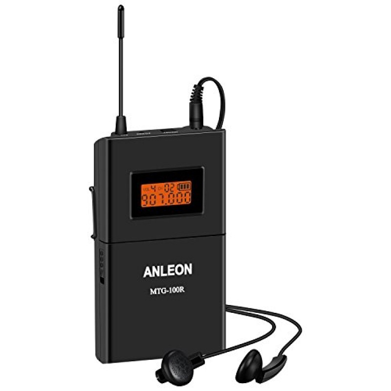 Anleon 902-927MHZ 투어 가이드 무선 시스템 교회 시스템(송신기 1개 및 수신기 30개)
