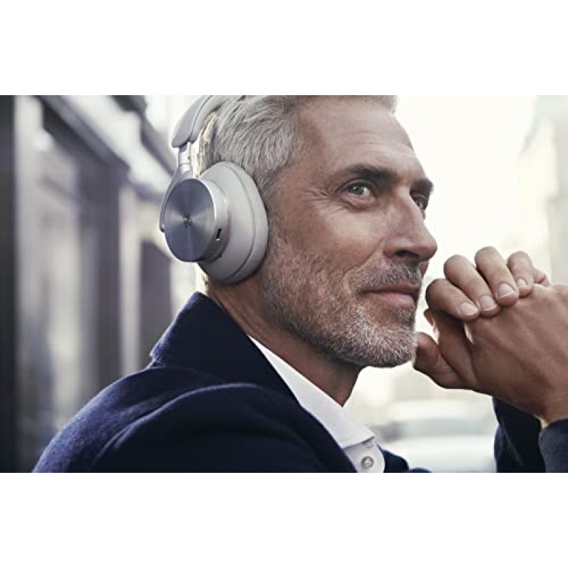 Bang & Olufsen Beoplay H95 보호용 휴대용 케이스가 포함된 편안한 프리미엄 무선 능동형 소음 차단(ANC) 오버이어 헤드폰, 그레이 미스트