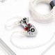 DUNU Titan S 이어폰 모니터, 강력한 사운드를 갖춘 11mm 다이나믹 드라이버 HiFi IEM 이어폰(실버