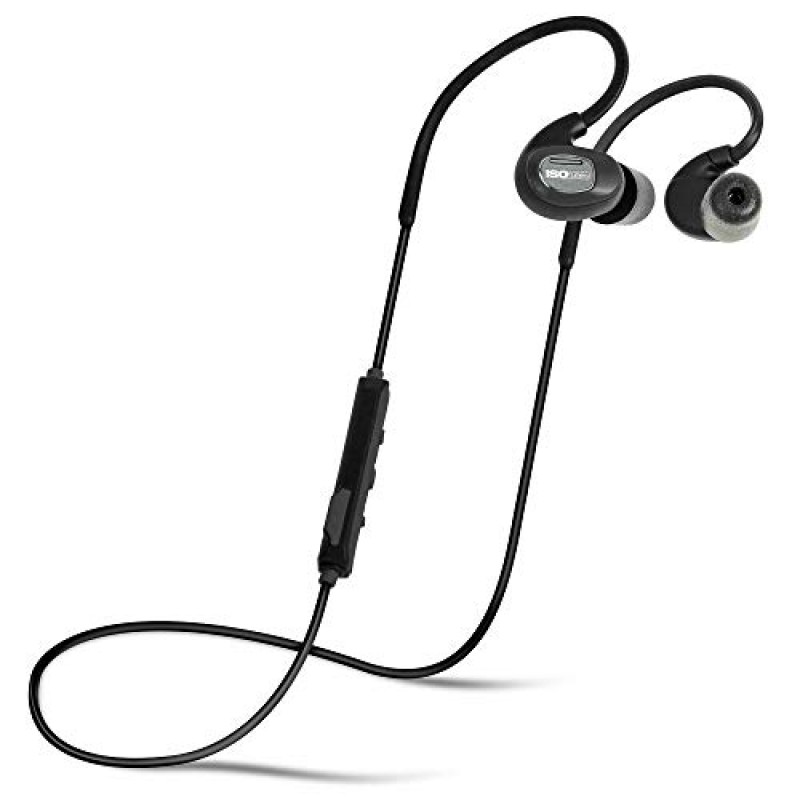 ISOtunes PRO Bluetooth 귀마개 헤드폰: 27dB 소음 감소 등급, 10시간 배터리, 소음 제거 마이크, OSHA 준수 Bluetooth 청력 보호 장치