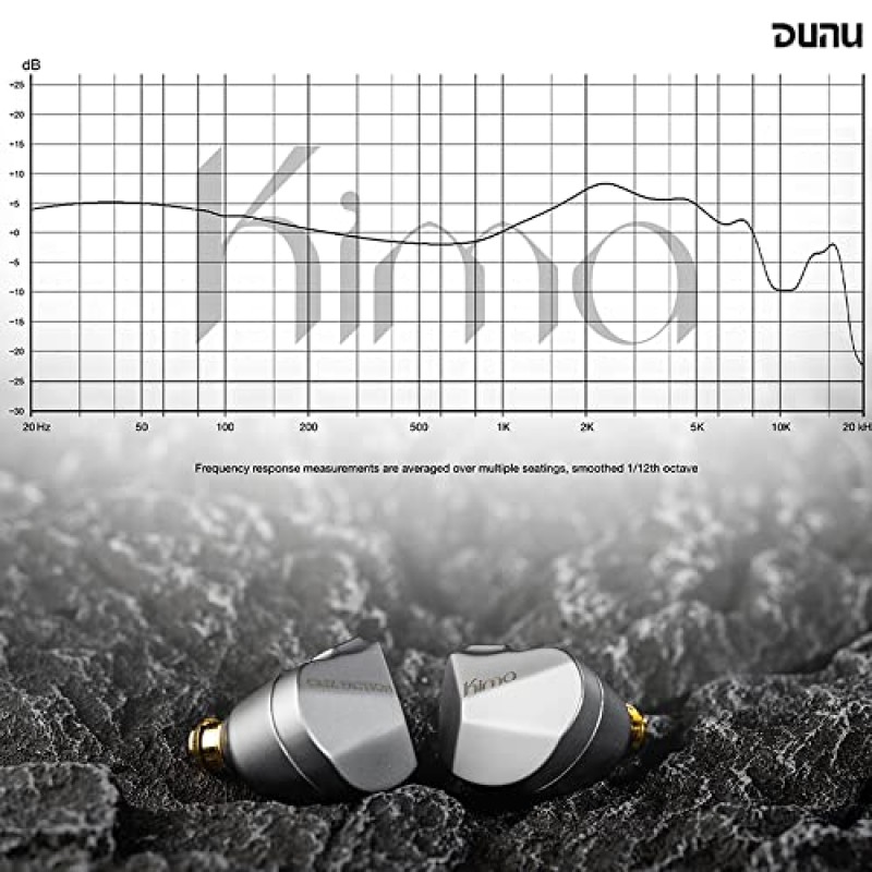 Linsoul DUNU KIMA 10mm DLC 다이나믹 드라이버 이어폰, HiFi IEM, 듀얼 캐비티, 공기 흐름 제어 전면, 아연 합금 쉘, 오디오 애호가 음악가 무대 DJ용 분리형 Litz OCC 은도금 케이블