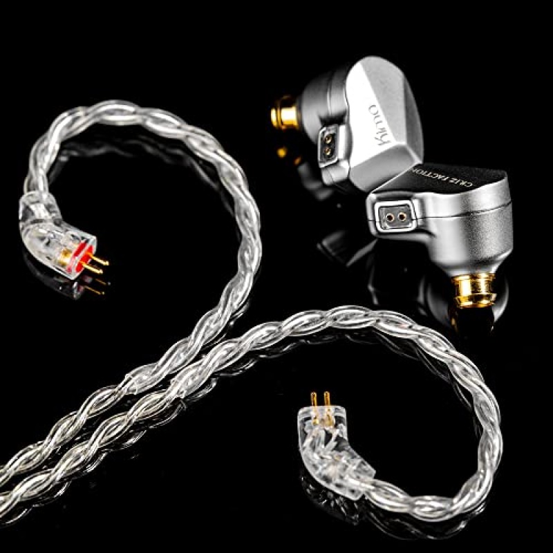 Linsoul DUNU KIMA 10mm DLC 다이나믹 드라이버 이어폰, HiFi IEM, 듀얼 캐비티, 공기 흐름 제어 전면, 아연 합금 쉘, 오디오 애호가 음악가 무대 DJ용 분리형 Litz OCC 은도금 케이블