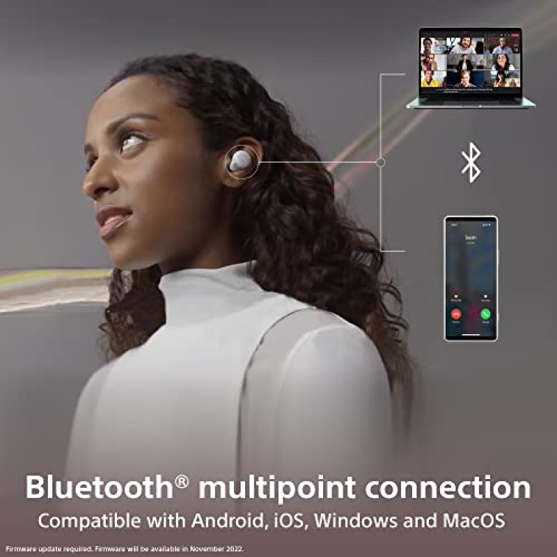 Sony LinkBuds S 진정한 무선 소음 차단 헤드폰 - 멀티포인트 연결 - 하루 종일 편안함을 주는 초경량 및 선명한 통화 품질 - 최대 20시간의 배터리 수명 - 카푸치노/베이지