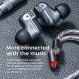 LETSHUOER S12 이어폰 모니터, 14.8mm 평면 자기 드라이버 HiFi IEM 이어폰(네뷸라 그레이, 4.4mm)