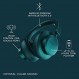 Urbanista 무선 오버이어 Bluetooth 헤드폰, 재생 시간 50시간, 능동형 소음 차단 무선 헤드셋(마이크 포함), 온이어 감지(휴대 케이스 포함), 마이애미, 청록색