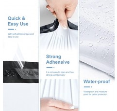 Metronic Poly Mailers 14.5x19 100 Pcs 의류용 대형 배송 가방 강력한 자체 밀봉 접착제가 있는 방수 및 찢어짐 방지 우편 가방(흰색)