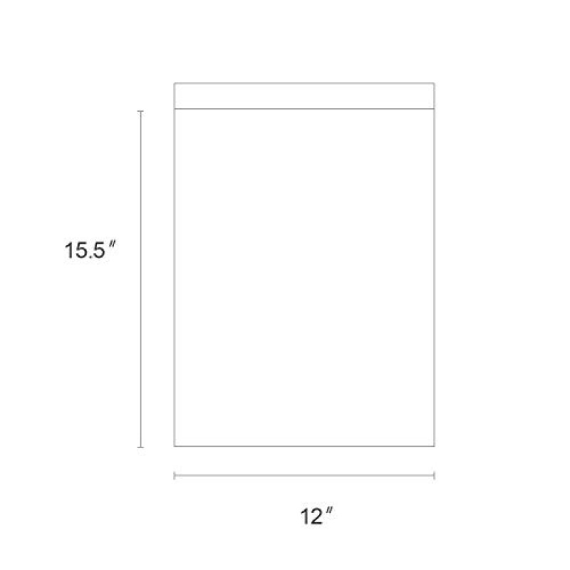 Metronic 100 Pcs 12 x 15.5 흰색 폴리 메일러 봉투 자체 접착, 방수 및 찢어짐 방지 우편 봉투가 포함된 배송 가방