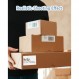 Phomemo 4"x3" 소기업 공급용 열전사 라벨 롤 - 기업용 상업용 로고 스티커 맞춤형 - 열전사 라벨 프린터용 방수 배송 라벨 - 500 PCS 라벨 스티커