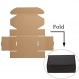 Sodissa 6x4x2 인치 배송 상자 25개 팩, 소규모 기업용 골판지 우편물 상자 포장, 검정색