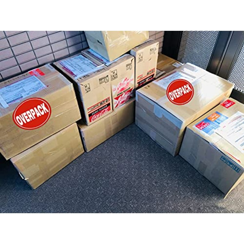 2인치 공기 특수 오버팩 라벨, 배송 우편 운송 상자 봉투 접착 라벨, 포장 배송 라벨, 오버팩 스티커, 500개.