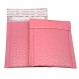 3.5x5인치 핑크 폴리 버블 메일러 소형 패딩 봉투 자체 밀봉 배송 가방 50팩