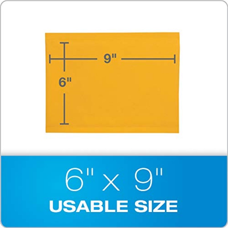 고품질 파크 버블 메일러, 6 x 9 배송 봉투, 자체 밀봉, 내구성이 뛰어난 갈색 크래프트 패딩 봉투, Redi-Strip 벗겨내기 마감, 상자당 50개(QUA85755)