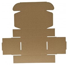 CH-BOX 50 팩 6x4x2' 소형 배송 상자, 비즈니스용 골판지 우편물 발송기, 흰색(CM642)