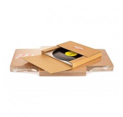 프리미엄 크래프트 비닐 레코드 메일러 13X13x1인치 메일링 박스, 깨지기 쉬운 스티커 포함, 다중 깊이, 쉽게 접을 수 있는 배송, 포장, 이동, 보관, 10팩