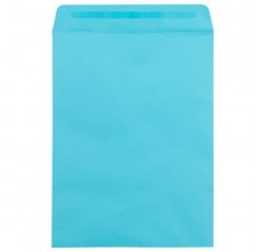 JAM PAPER 9 x 12 개방형 컬러 카탈로그 봉투(껍질 및 밀봉 마감 포함) - 파란색 - 25개/팩