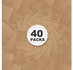 CRUGLA 40팩 배송 상자 6x6x6, 중소기업용 골판지 상자, 포장용 골판지 우편함 대량