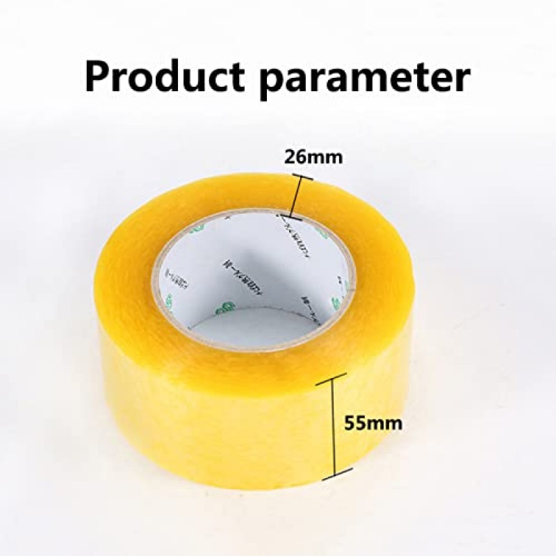 Wgwioo 투명 테이프 55MM×200M, 소포, 판지 상자 및 상자 포장용 포장 테이프, 20롤 팩, 투명