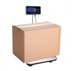 WHY-YUE 디지털 저울 300kg 660lb 디지털 배송 우편 규모 산업용 헤비 듀티 우편 소포 사무실 바닥 벤치 규모 LCD AC 전원 전자 저울