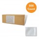 10" x 12" 투명하고 밀봉된 포장 봉투 일반 표면 사용 가능 희미한 9.5" x 11.5" 전면 - 투명, 후면 - 흰색(500 팩)