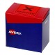 Avery Rejected 디스펜서 라벨, 형광 빨간색, 75 x 74.2mm, 라벨 1000개(932623)