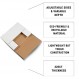 Amiff 고정 우편물 12.5 x 12.5인치. 견고한 판지 사진 메일러 50개 팩 흰색. 550 GSM 자체 밀봉 고정 우편물. 구부러지지 않는 배송 봉투는 단단합니다. 플랫 메일러를 유지하세요. 판지 봉투