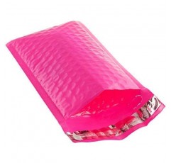 iMBAPrice 500#000 4x8 핫 핑크 컬러 셀프 씰 폴리 버블 메일러 패딩 배송 봉투(총 500개 봉지)