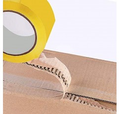 EISTEE 테이프,포장 테이프,셀로테이프 테이프,강력한 포장 테이프 8롤 45mm x 100M 소포 및 상자용 고강도 보안 및 접착 포장 테이프,흰색(색상: 노란색)
