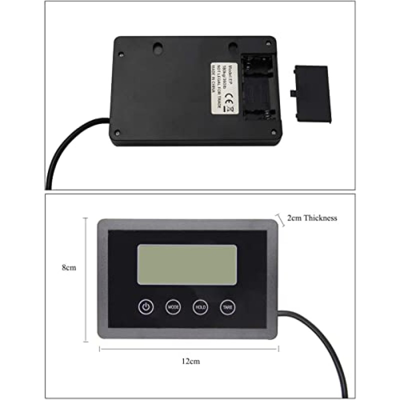 DEPILA Wlectronic 식품 저울 디지털 180kg/0.05kg 헤비 듀티 산업용 디지털 정밀 저울 배송 우편 저울 상업용 플랫폼 저울 우편 소포 무게 측정을 위한 전자 급행 저울