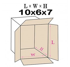 LSLPUOHA 10x6x7인치 배송 상자, 비즈니스 우편물 발송용 소형 골판지 상자 이동 포장, 검정색(검은색 30개 팩)