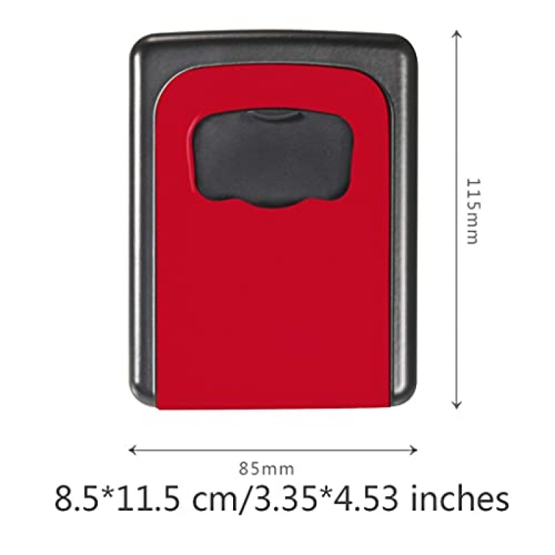 SHANGMAOYO 키 캐비닛 초대형 키 안전 초대형 크기 벽걸이 형 실외 4 자리 조합 키 잠금 상자 노인 부모 예비 집 열쇠 키 상자 (색상 : B, 크기 : 8.5 * 11.5 cm)