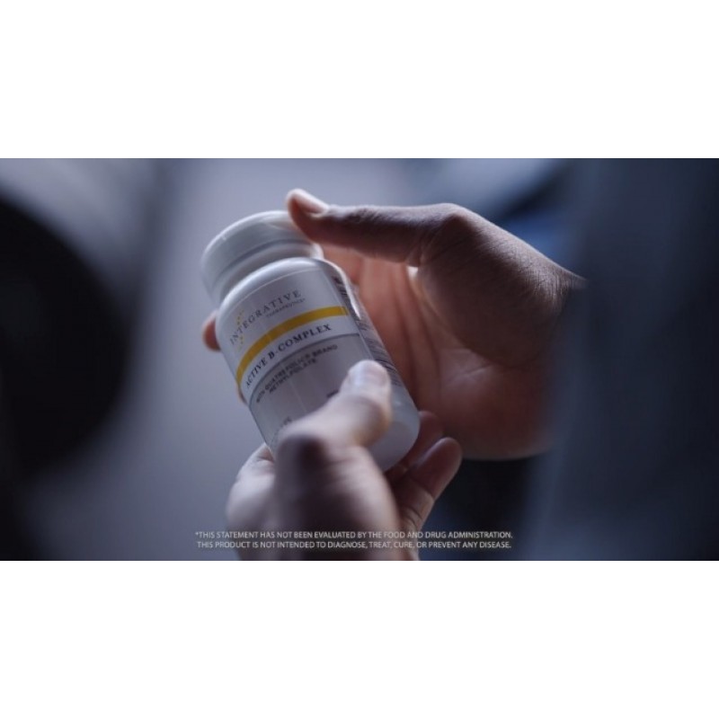 Integrative Therapeutics Active B-Complex - 에너지 대사 지원* - 8개의 B-비타민, 비타민 B12, 엽산, 콜린이 함유된 B-복합 비타민 보충제 - 60 캡슐