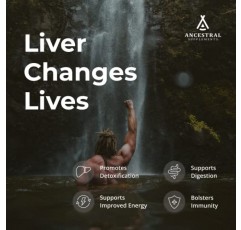 Ancestral Supplements 풀을 먹고 자란 쇠고기 간 180캡슐, 에너지 생산, 해독, 소화, 면역력 및 전신 건강 지원, 유전자 변형 성분 없음, 동결 건조 간 건강 보조식품