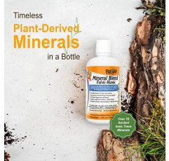 Vital Earth Minerals Fulvic Humic Mineral Blend, 비건 액체 이온 미량 미네랄, 다중 미네랄 보충제, Fulvic Acid, 미량 미네랄 방울, Fulvic 미네랄, 미네랄 보충제, 32 Fl Oz